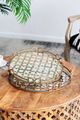 A & B Home Valentina Gold Medium Decorative Tray-3