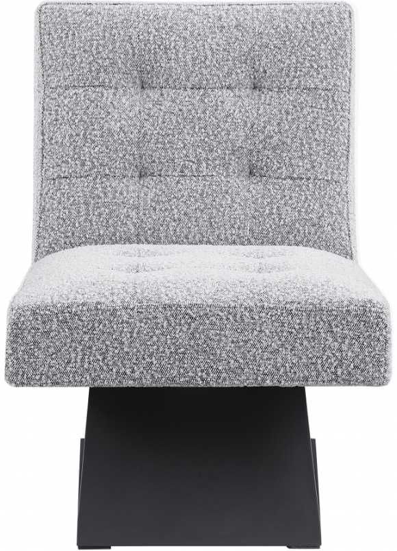 Meridian Furniture Zeal Gray/Matte Black Accent Chair-1