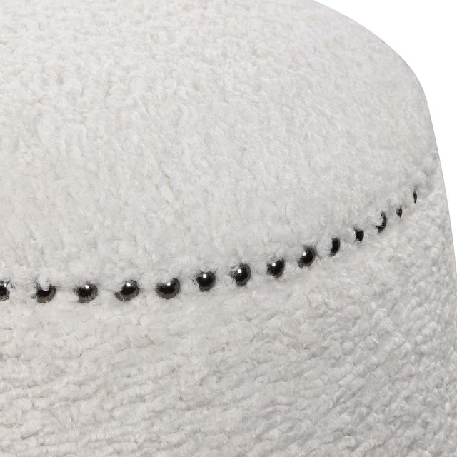 Uttermost® Gumdrop White Ottoman-1