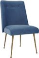 TOV Furniture Batik Ocean Blue Textured Linen Dining Chair-0