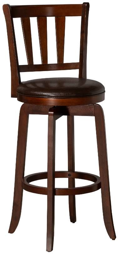 HH2 Home Presque Isle Cherry/Light Brown Swivel Bar Stool-0