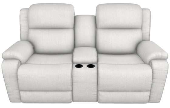 La-Z-Boy® Dorian Porcelain Power Reclining Loveseat with Console and Headrest-1