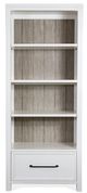 Riverside Furniture Finn Cloud/Fog Drawer Bookcase-1