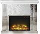 ACME Furniture Nysa Faux Crystals/Mirrored Fireplace-3
