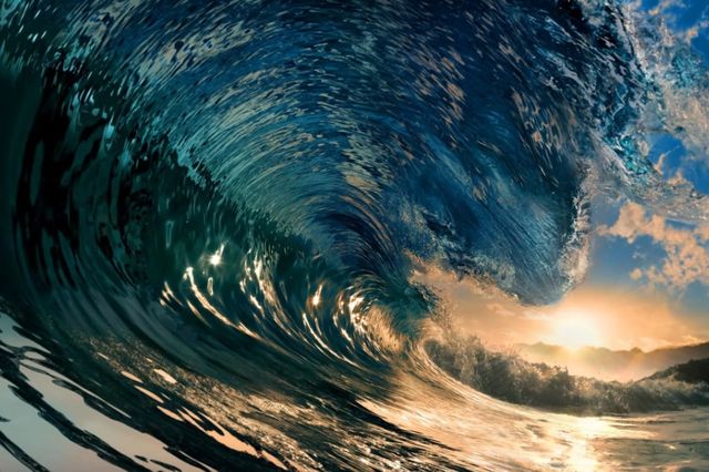 Classy Art Ocean Wave Wall Art-0