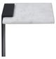 Renwil® Dorville Natural White Side Table with Black Base-2