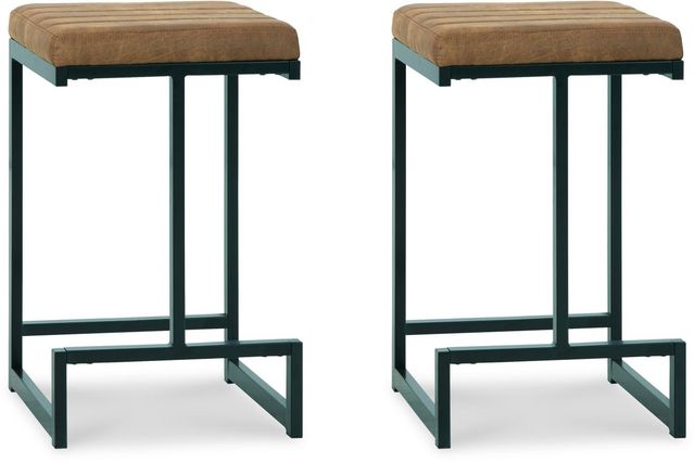 Signature Design by Ashley® Strumford Black/Caramel Bar Stool-3