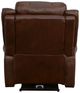 Flexsteel® Oscar Brown Power Recliner with Power Headrest and Lumbar-4