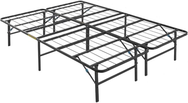 Sleeptone® Black Queen Foldable Storage Bed Frame-0