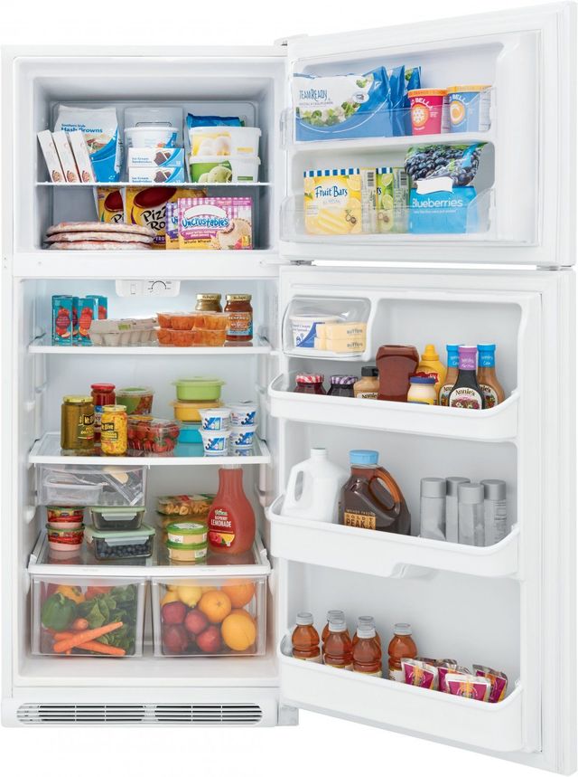 Frigidaire® 20.4 Cu. Ft. Pearl White Top Freezer Refrigerator-2