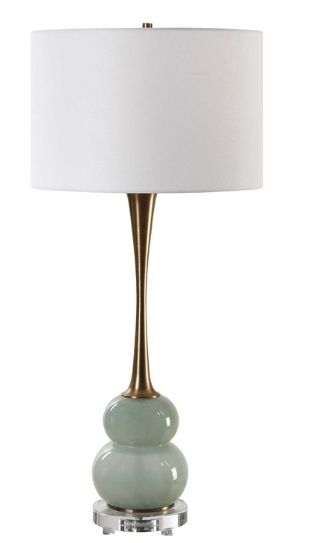 Uttermost® Sanctuary Green Gray Table Lamp-3