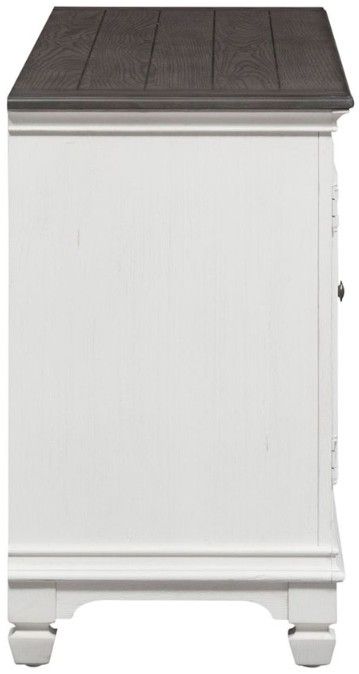 Liberty Furniture Allyson Park Charcoal/Wirebrushed White 66" TV Console-3