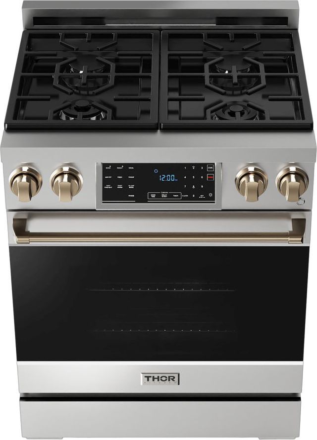 Thor Kitchen® Gordon Ramsay Series 30" Stainless Steel Pro Style Gas Range-1