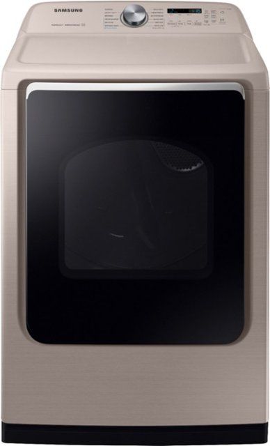 Samsung 7.4 Cu. Ft. Champagne Front Load Gas Dryer-0