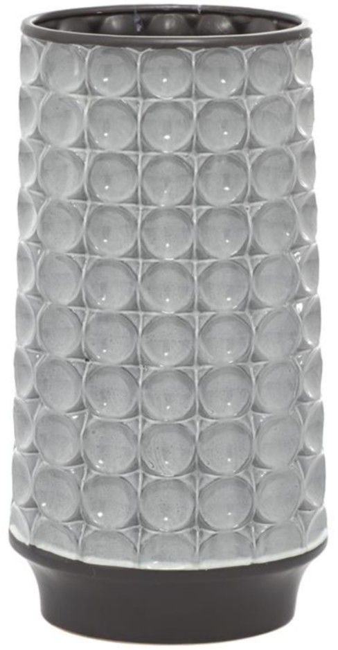 Deco Marche Silver 9" Ceramic Decorative Vase-1