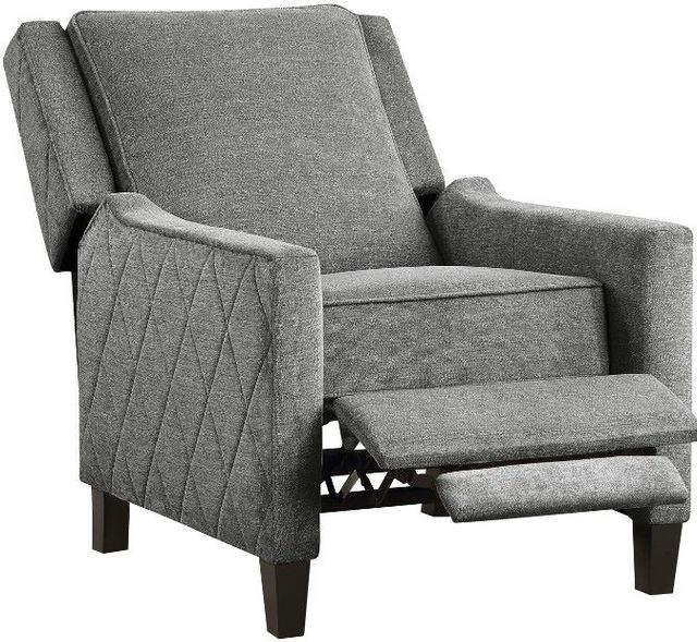 Mazin Furniture Banks II Gray Push-Back Reclining Chair-2
