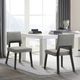 Armen Living Channell 4-Piece Black/Charcoal Upholstered Wood Dining Chair Set-1