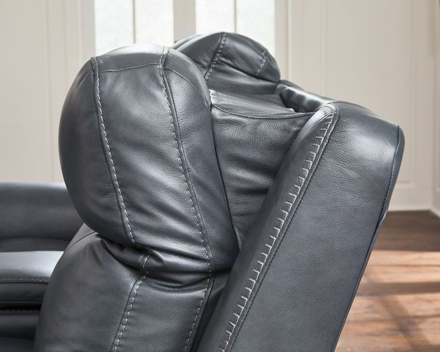 Signature Design by Ashley® Next Move Admiral Power Reclining Console Loveseat with Adjustable Headrest-2