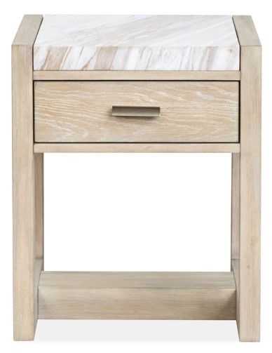 Magnussen Home® Preston Gallery Buff Rectangular End Table-1