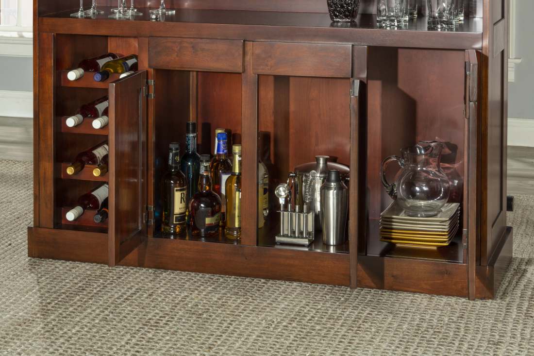 Hillsdale Classic Large Home Bar HH2 Home Classic Cherry Large Bar