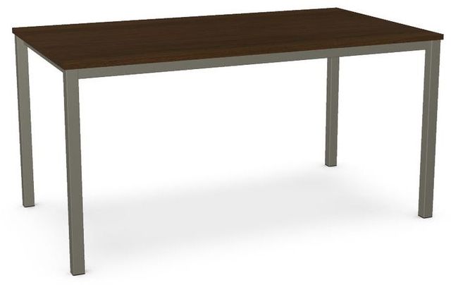 Amisco Customizable Bennington Counter Table with 72" Walnut Veneer Top-0