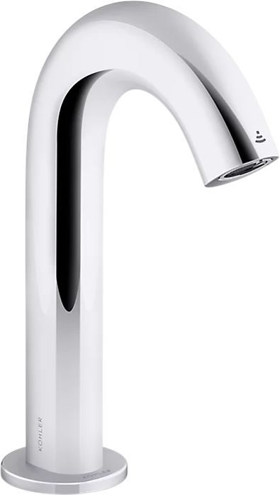 KOHLER® Oblo™ Polished Chrome Touchless Faucet with Kinesis® Sensor Technology and Temperature Mixer, AC-Powered-0