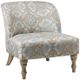 Olliix by Martha Stewart Maribelle Beige/Blue Accent Chair-1
