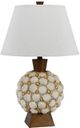 Cal® Lighting & Accessories Seashell Off-White Table Lamp-0