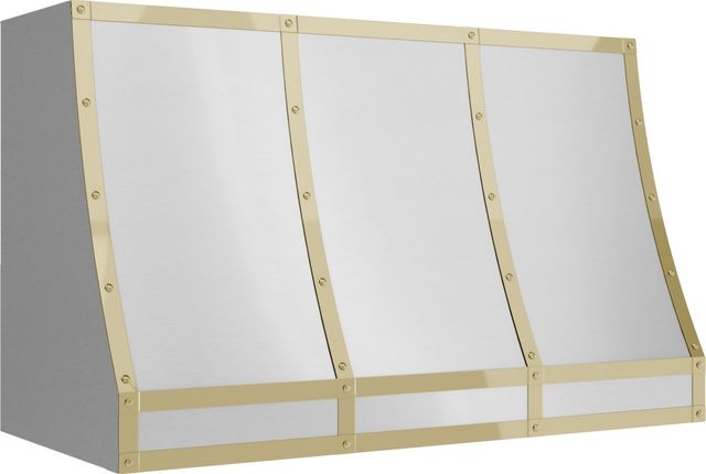 Zephyr Designer Collection 48" Polished Gold Forte Hood Banding Kit-3