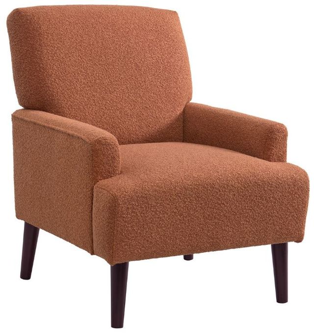 Elements International Kiwi Orange Accent Chair-0