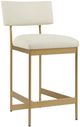 Uttermost® Apsley Gold/White Counter Stool-0