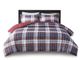 Olliix by Madison Park Essentials Parkston Red King/California King 3M Scotchgard Down Alternative All Season Comforter Set-1