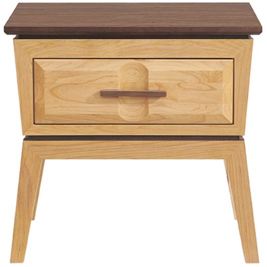 Whittier Wood® Furniture Addison Duet 1-Drawer Nightstand-3