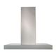 Best® Ispira 36" Stainless Steel Brushed Gray Glass Island Range Hood-0