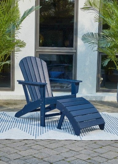 Signature Design by Ashley® Sundown Treasure 2-Piece Blue Outdoor Seating Set-3