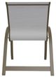 Telescope Casual Aruba Abalone/Beachwood Aluminum/Fabric Outdoor Sling Stacking Arm Chair-3