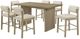 Coaster® Decker 7-Piece Cream/Natural Oak Counter Dining Set-0