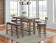 Emerald Home Benton Pecan Brown Round Stool-1