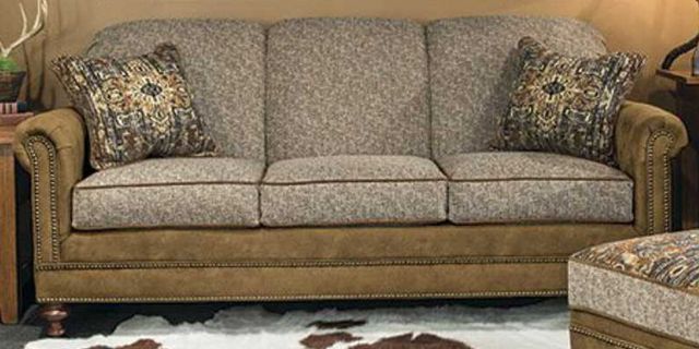 Marshfield Furniture Quincy Brown/Gray Queen Sleeper Sofa-0