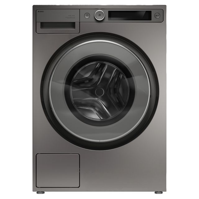 ASKO 5 Series Titanium Front Load Washer & Vented Electric Dryer Laundry Pair-1