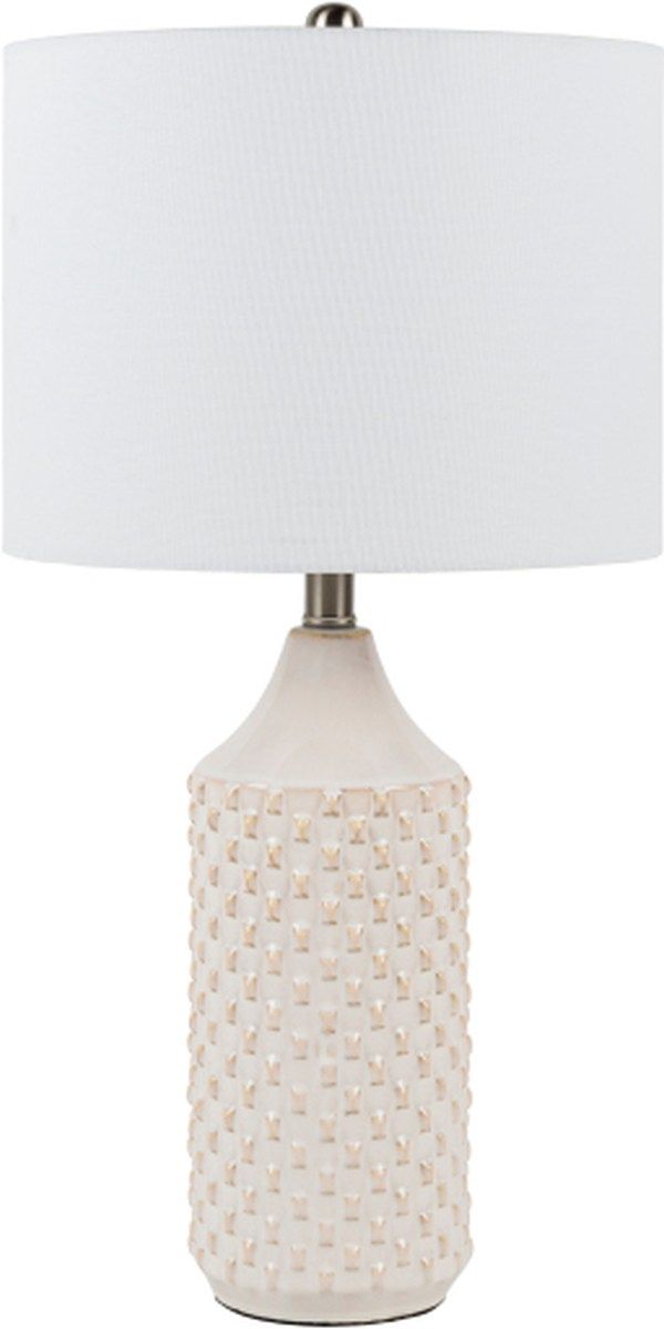 Surya Jessore White Glazed Lamp-0