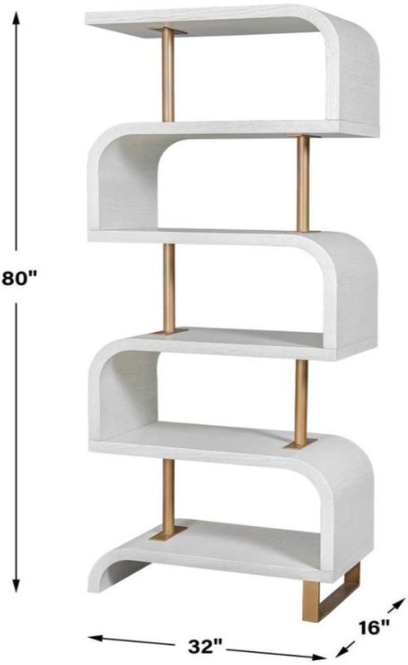 Uttermost® Bia White Etagere-2