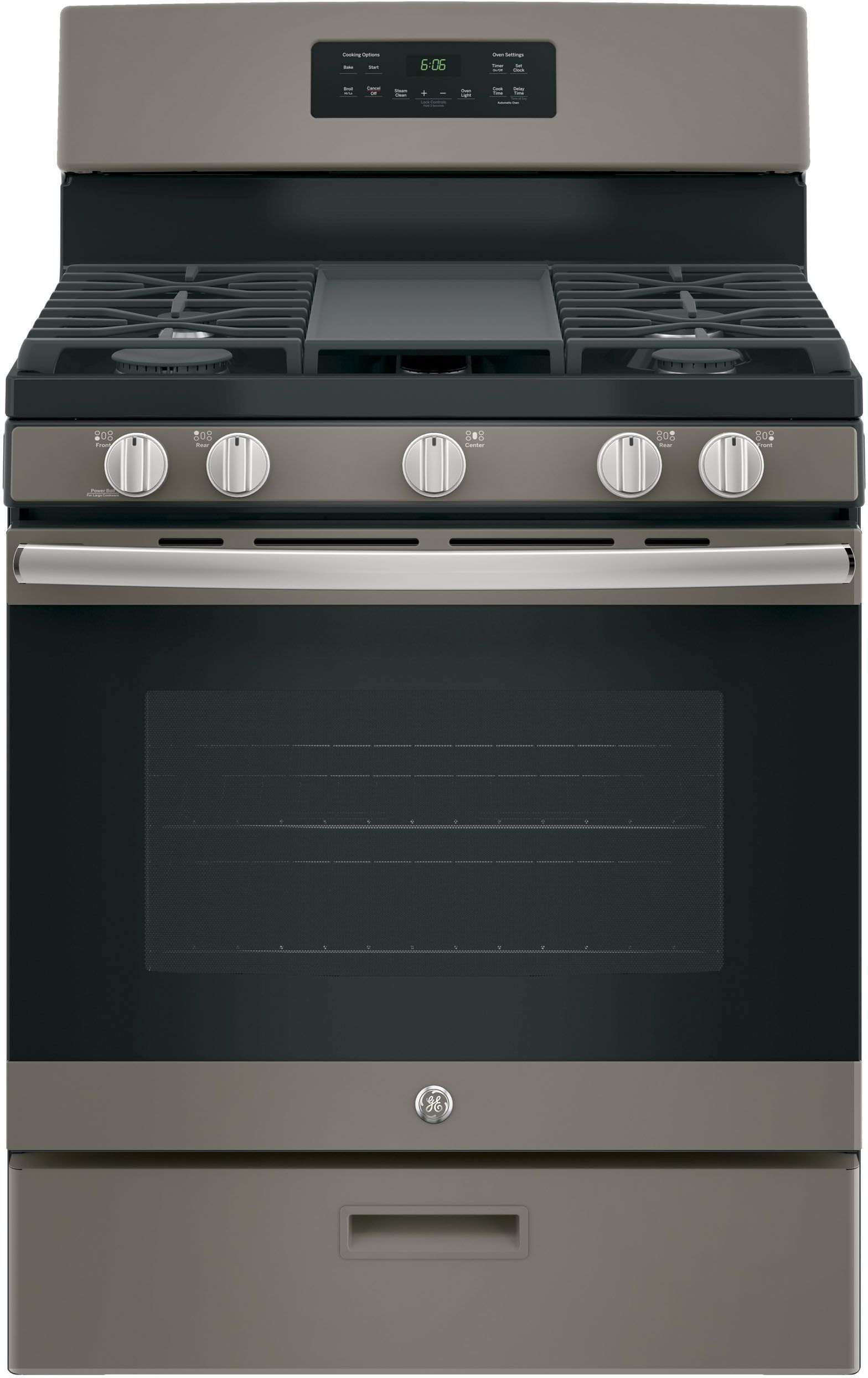 GE® 30" Slate Freestanding Gas Range