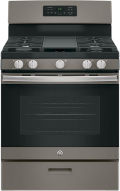 GE® 30" Slate Freestanding Gas Range