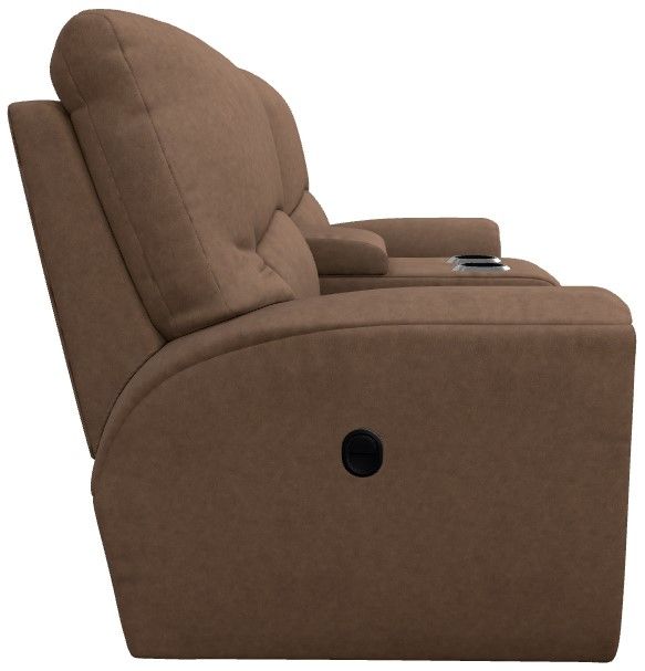 La-Z-Boy® Cassian Tawny Manual Reclining Loveseat with Console-3