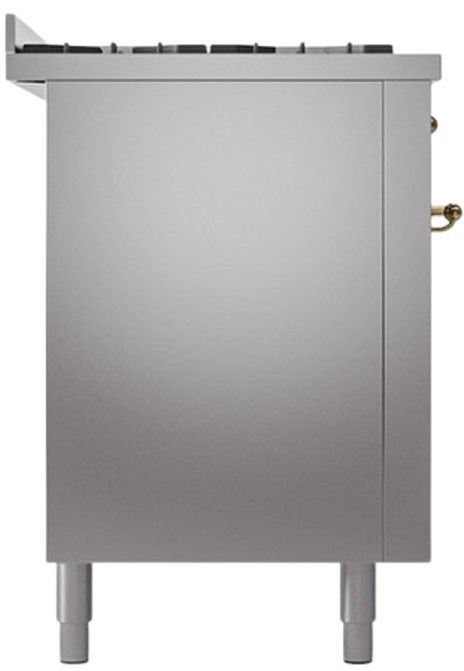 Ilve® Nostalgie II Series 60" Stainless Steel Pro Style Dual Fuel Range-2