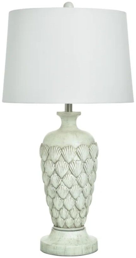 Stylecraft Bisque Shell Table Lamp-0