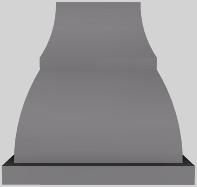 Vent-A-Hood® Designer Series 66" Gunsmoke Island Range Hood-1