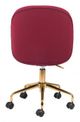Zuo® Miles Red Office Chair-3