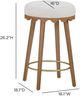 TOV Furniture Oodle Cream/Light Walnut Counter Stool-2